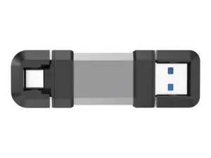 Silicon Power Dual USB Drive | Mobile C51 | 128 GB | USB Type-A and USB Type-C | Silver