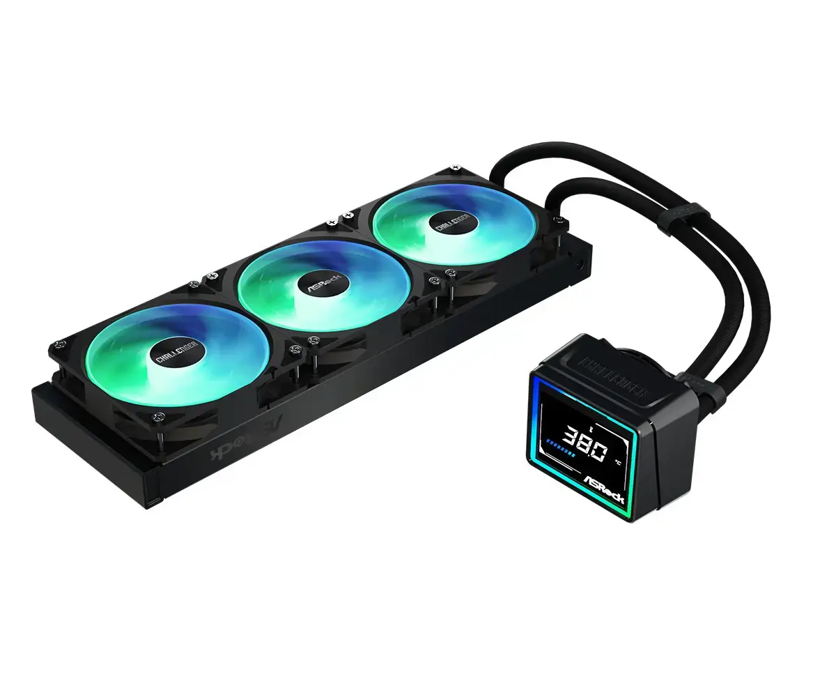 Asrock Challenger 360 Digital Processor Liquid cooling kit 12 cm Black