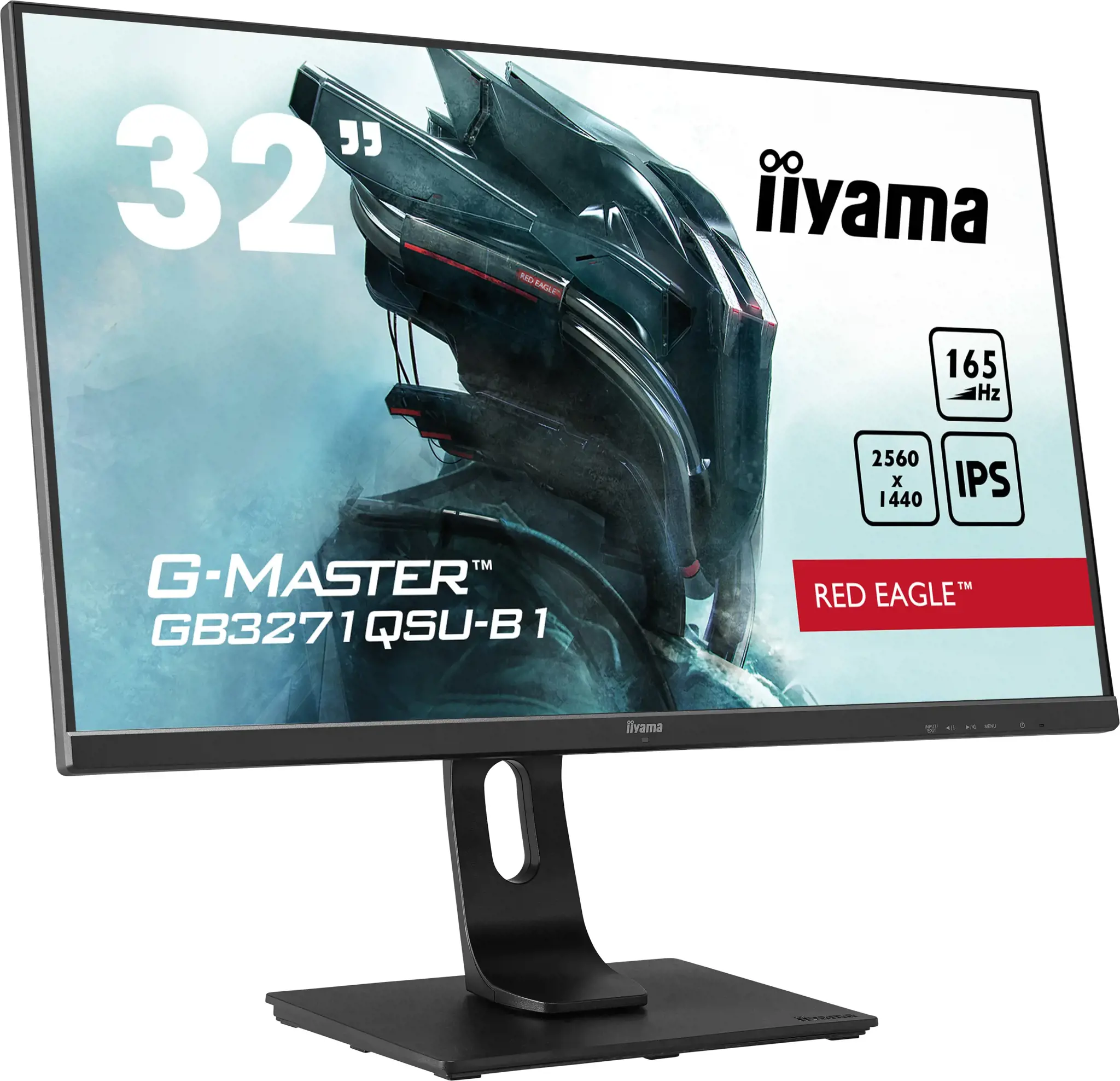 Monitorius iiyama G-MASTER GB3271QSU-B1, 80 cm (31.5"), 2560 x 1440 pixels, Wide Quad HD, LED, 1 ms, Black