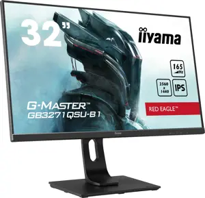 Monitorius iiyama G-MASTER GB3271QSU-B1, 80 cm (31.5"), 2560 x 1440 pixels, Wide Quad HD, LED, 1 ms, Black