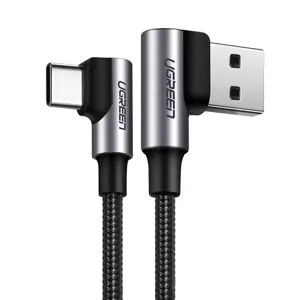 Ugreen 20856, USB A, USB C, USB 2.0, 480 Mbps, juoda, sidabrinė
