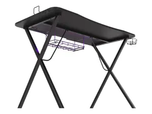 Žaidimų stalas Natec Genesis Holm 200 RGB, Juoda