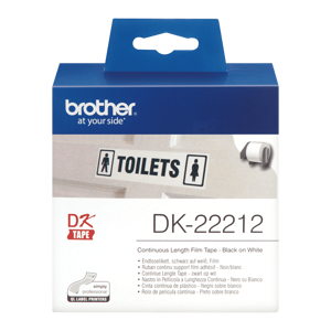 Brother balta ištisinė juosta, juoda ant balto, DK, balta, tiesioginio terminio spausdinimo, Brother, Brother QL1050, QL1060N, QL500, QL500A, QL550, QL560, QL560VP, QL570, QL580N, QL650TD, QL700,...