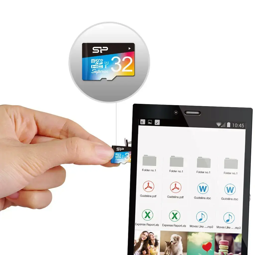 "Silicon Power Superior", 32 GB, "MicroSDHC", 10 klasė, UHS-I, 90 MB/s, 45 MB/s