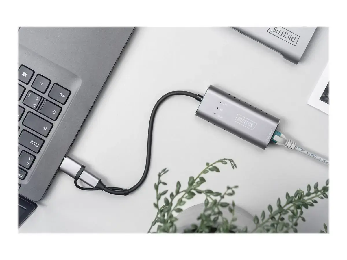 DIGITUS USB3.0/USB C 3.1 į 2,5G Ethernet adapteris