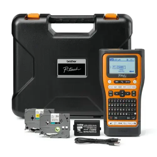 Brother PTE560BTVPQL1, QWERTY, HSE/TZe, Thermal transfer, 180 x 180 DPI, 20 mm/sec, Wired & Wireless