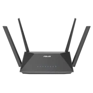 ASUS RT-AX52 AX1800 AiMesh, Wi-Fi 6 (802.11ax), Dual-band (2.4 GHz / 5 GHz), Ethernet LAN, Black, Tabletop router