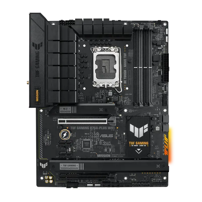 ASUS TUF Gaming B760-Plus WIFI, "Intel", LGA 1700, "Intel® Celeron®", "Intel® Core™ i3", "Intel® Core™ i5", "Intel® Core™ i7", LGA 1700, DDR5-SDRAM, 128 GB