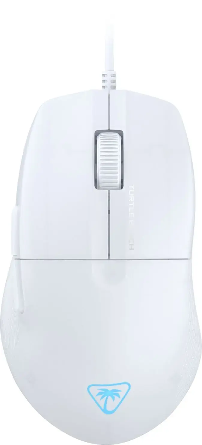 Turtle Beach Pure SEL - Ultra-Light Ergonomic RGB Gaming Mouse, 8K DPI Optical Sensor, Mechanical Switches, Pretension System, Pure PTFE glides, RGB Illumination White, Right-hand, Optical, USB Type-A, 8000 DPI, White