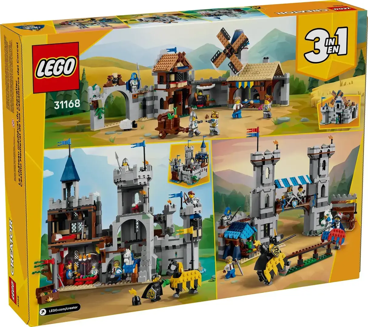 LEGO CREATOR 3 IN 1 31168 Medieval Horse Knight Castle