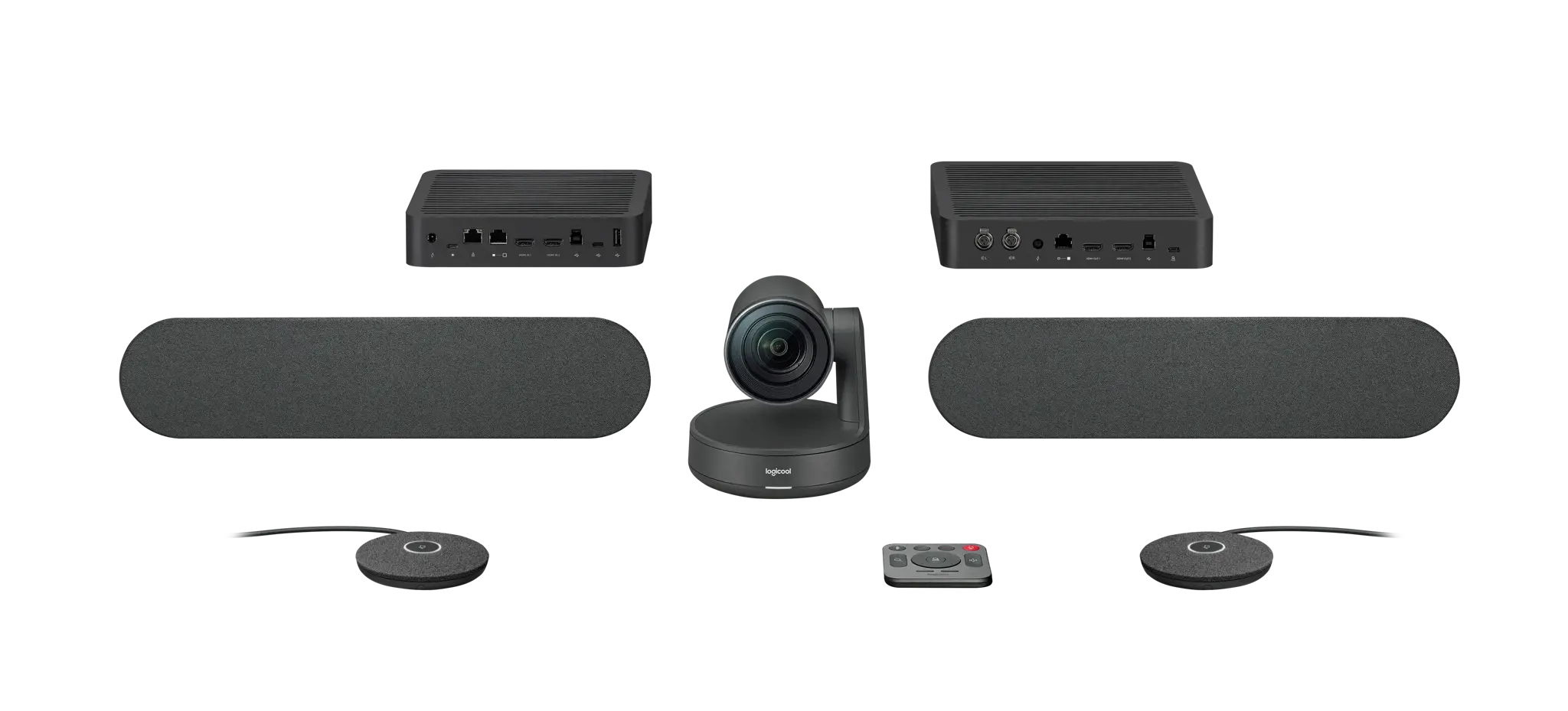 "Logitech Rally Ultra-HD ConferenceCam", grupinių vaizdo konferencijų sistema, 4K Ultra HD, 60 kadrų per sekundę, 90°, 15x, juoda