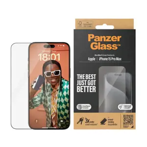 "PanzerGlass" ekrano apsauga "iPhone 2023 6.7 Pro Max" | Ultra-Wide Fit w. EasyAligner