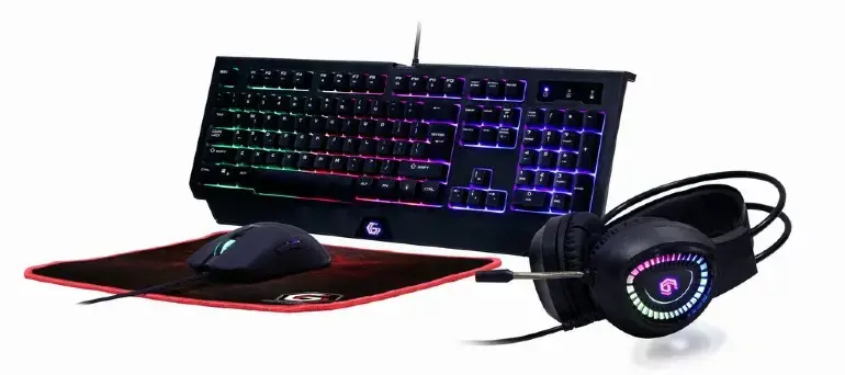 GEMBIRD 4-in-1 žaidimų rinkinys su foniniu apšvietimu "Phantom" JAV išdėstymas