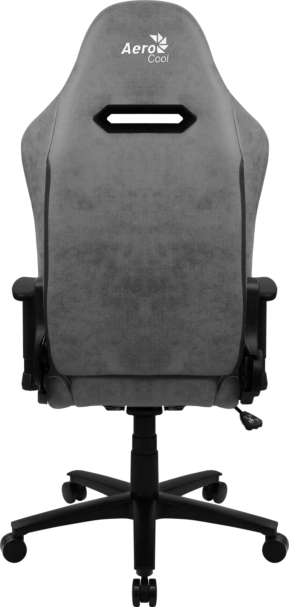 Aerocool DUKE AeroSuede, universali žaidimų kėdė, 150 kg, 125 kg, nailonas, plienas, juoda, pilka