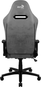 Aerocool DUKE AeroSuede, universali žaidimų kėdė, 150 kg, 125 kg, nailonas, plienas, juoda, pilka