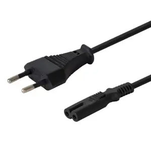 Savio CL-97 laidas CEE 7|16 - IEC 320 C7 (2-PIN, 1,2М) juodas