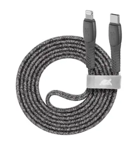 KABELIS USB-C TO LIGHTNING 1.2M/GREY PS6107 RIVACASE