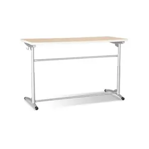 Mokyklinis stalas NOWY STYL,  E-173 ALU, dvivietis, beržas