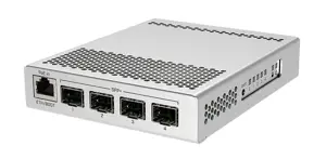 "MikroTik" komutatorius CRS305-1G-4S+IN PoE 802.3 af ir PoE+ 802.3 at, valdomas, stalinis, 1 Gbps (RJ-45) prievadų skaičius 1, SFP+ prievadų skaičius 4