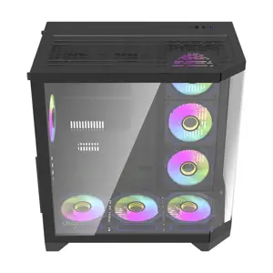 Darflash FT418 PRO computer case + 7 aRGB fans (black)