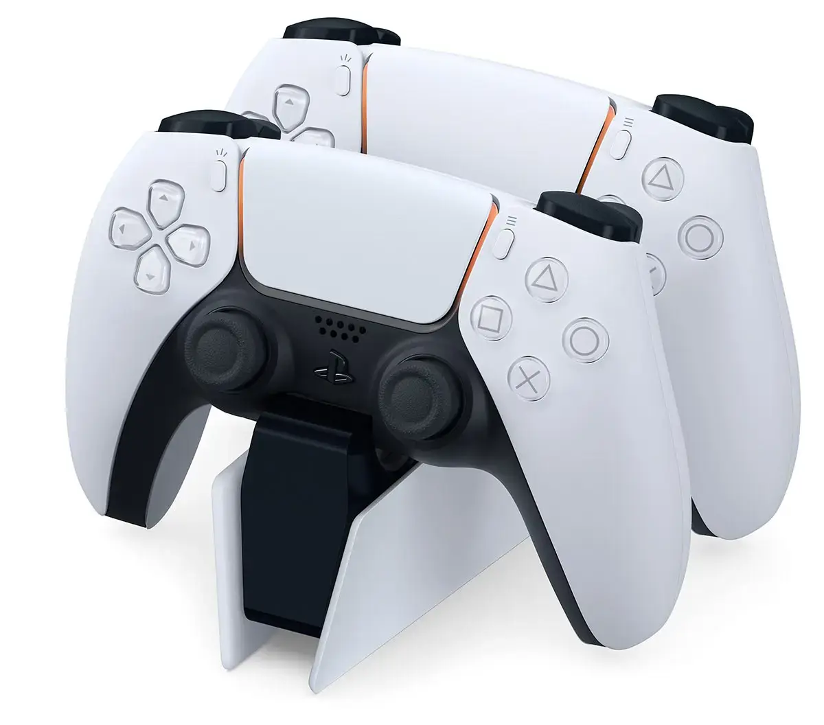 "Sony DualSense" įkrovimo stotelė, "PlayStation 5", įkrovimo stovas, juoda, balta, Sony, 1 vnt., dėžutė