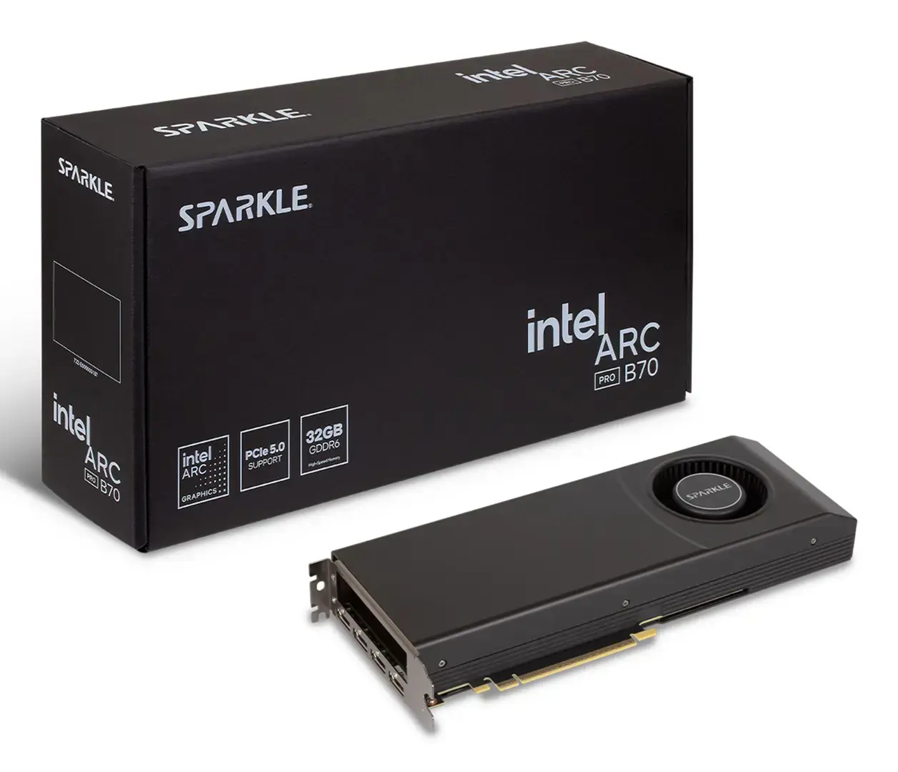 Vaizdo plokštė SPARKLE Arc Pro B70 32 GB, GDDR6, SBP70W-32G