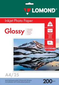 Blizgus Fotopopierius Lomond, A4, 200 g/m², 25 psl.