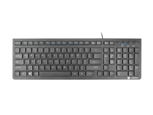 NATEC klaviatūra "Discus 2 US slim black