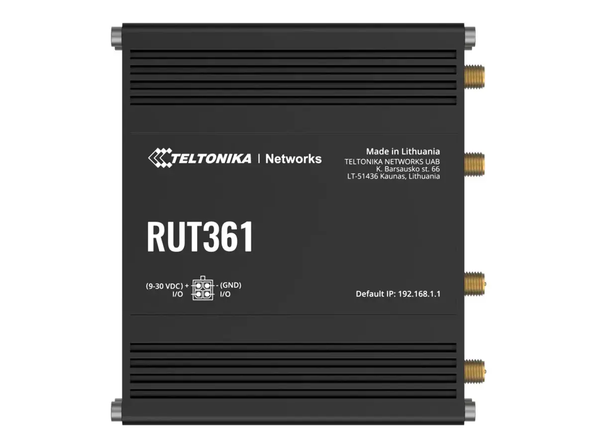 LTE CAT 6 Router | RUT361 | 802.11n | 10/100 Mbit/s | Ethernet LAN (RJ-45) ports 2 | Mesh Support No | MU-MiMO Yes | 4G