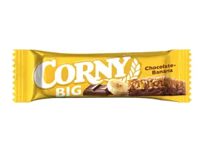 Javainių batonėlis CORNY BIG, bananų ir šokolado, 50 g
