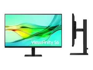 Samsung ViewFinity S6 S60UD Monitorius 32'' IPS QHD 2560x1440, 5 ms, 350 cd/m2, 100 Hz, Juoda