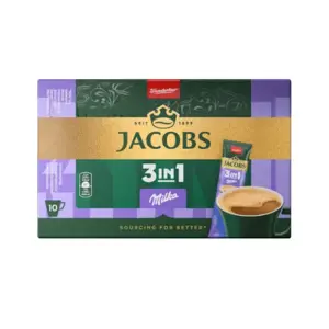 Kavos gėrimas JACOBS 3in1 Milka, 10x12g