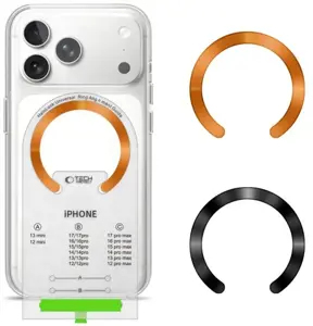 Tech-Protect MagSafe Ring MMP-210 2pcs, black/orange