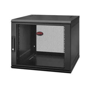 APC NetShelter WX 9U viengubo atlenkiamo sieninio montavimo korpusas 600 mm gylio, sieninė spinta, …