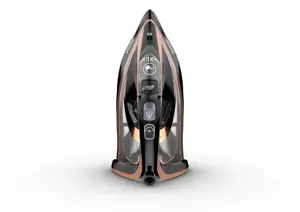 "Tefal Ultimate Pure FV9845", sausas ir garų lygintuvas, "Durilium Autoclean" padas, 3 m, 260 g/min, juodas, varinis, 60 g/min