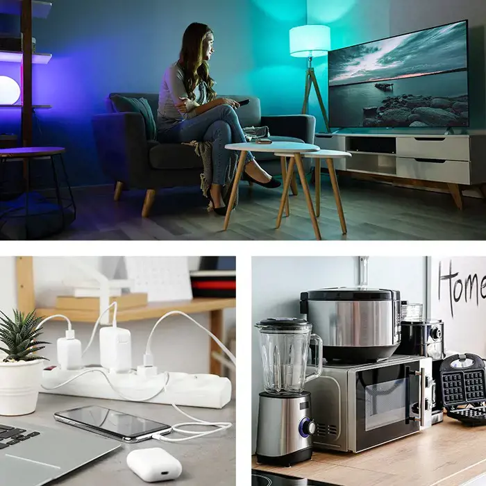 QOLTEC 50104 Apsauga nuo viršįtampių Qoltec 4 maitinimo lizdai 1,5 m