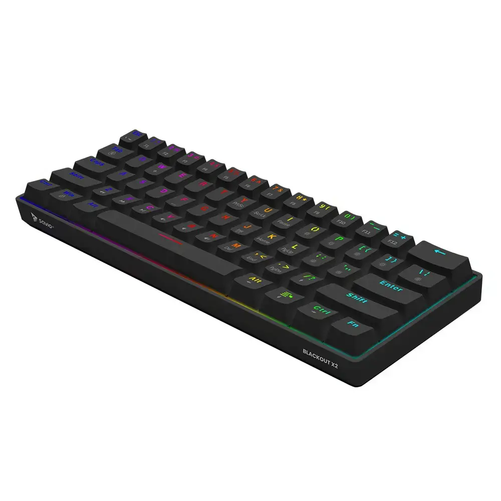 SAVIO BLACKOUT X2 Mechanical Keyboard OUTEMU Red, Hot Swap