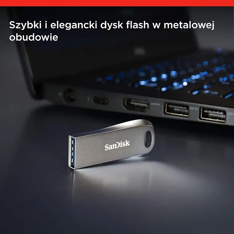 SANDISK Ultra Luxe USB 3.1 atmintinė 64 GB