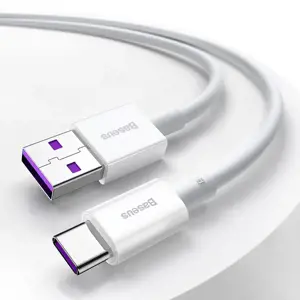 Baseus Superior USB - USB Typ C fast charging data cable 66 W (11 V | 6 A) Huawei SuperCharge SCP 2 m black (CATYS-A01)