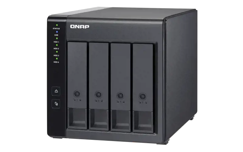 QNAP TR-004, HDD/SSD korpusas, 2,5/3,5", "Serial ATA II", 3 Gb/s, karšto keitimo, juodas