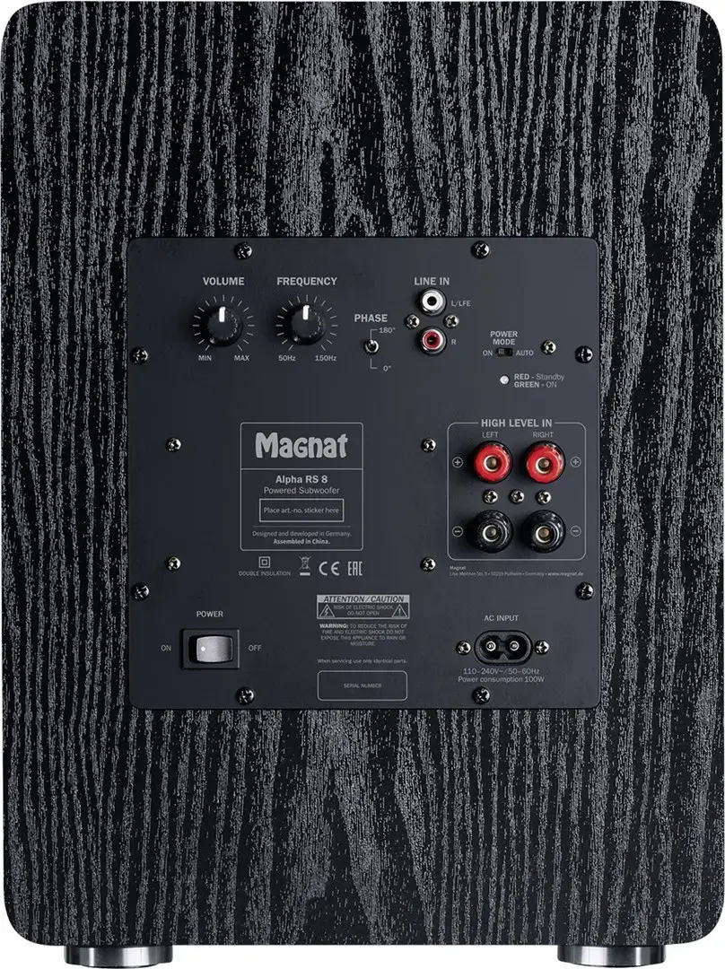 Magnat Alpha RS8 Active subwoofer 80 W Black