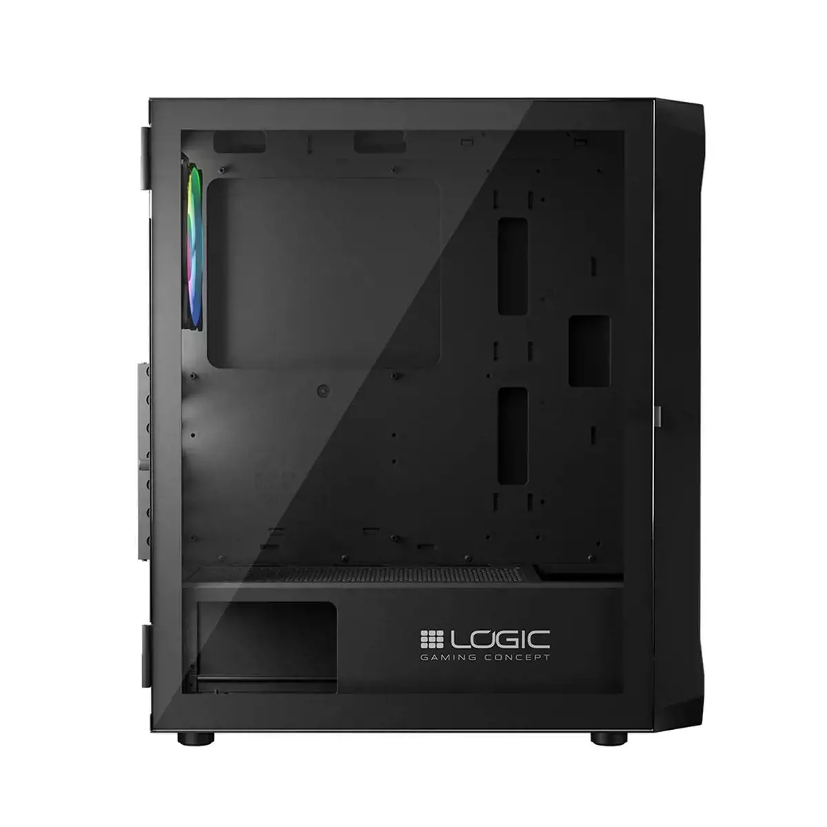 Logic PORTOS ARGB MINIDI USB 3.0 korpusas Juodas