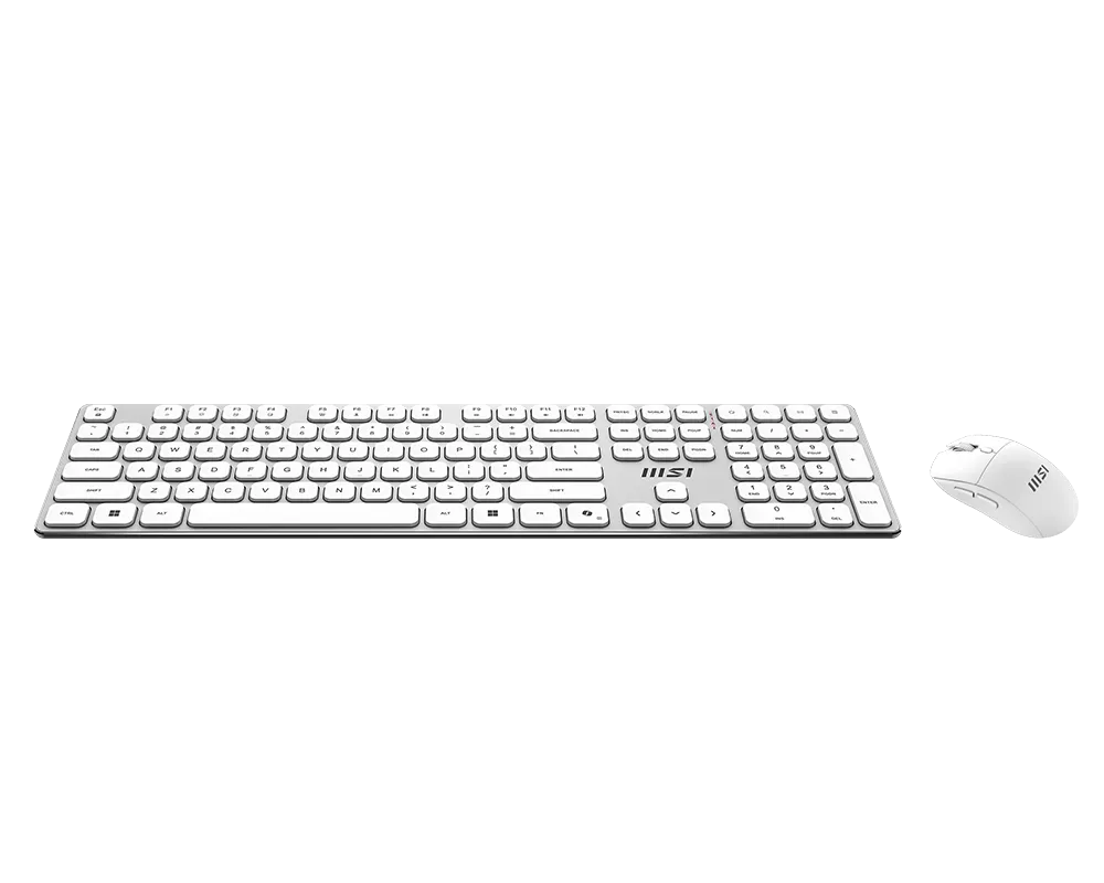 MSI FORGE K210 WIRELESS COMBO WHITE US | Keyboard and Mouse Set | Wireless | Mouse included | US | White