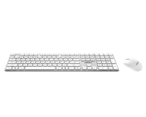 MSI FORGE K210 WIRELESS COMBO WHITE US | Keyboard and Mouse Set | Wireless | Mouse included | US | White