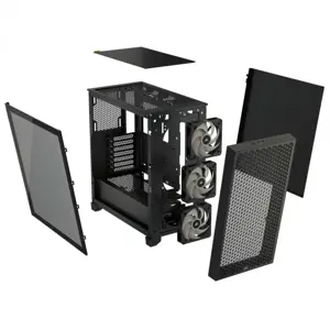 3000D Airflow RGB TG Mid-Tower juodos spalvos