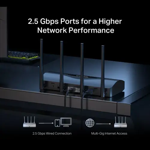 Mercusys BE3600 Dual Band Wi-Fi 7 Maršrutizatorius
