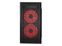 GEMBIRD CCC-FORNAX-950R Žaidimų kompiuterio korpusas 3 x 12 cm ventiliatoriai raudonos spalvos