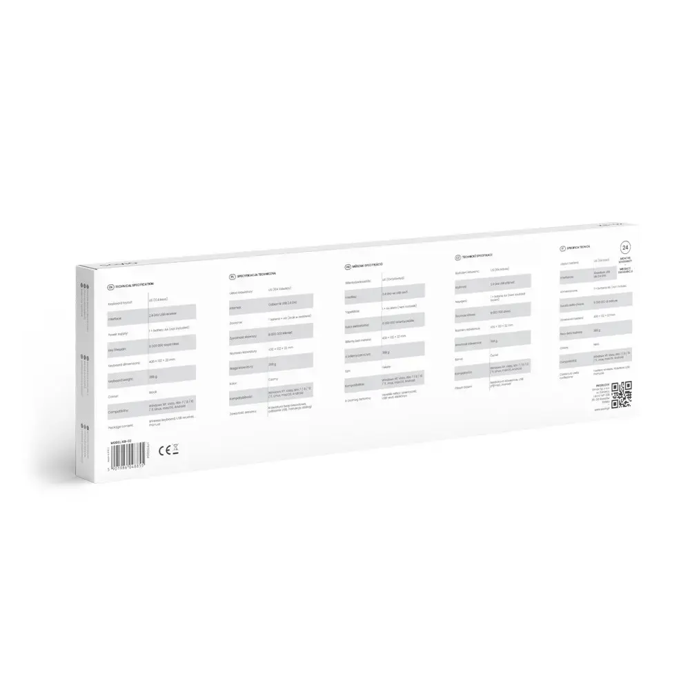 Savio KB-02 keyboard Home/Office USB QWERTY Black