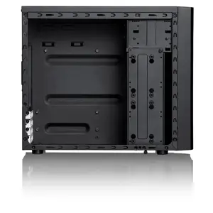 Fractal Design Core 1000 USB 3.0, Midi Tower, kompiuteris, juodas, DTX, micro ATX, Mini-ITX, 14,8 cm, 35 cm