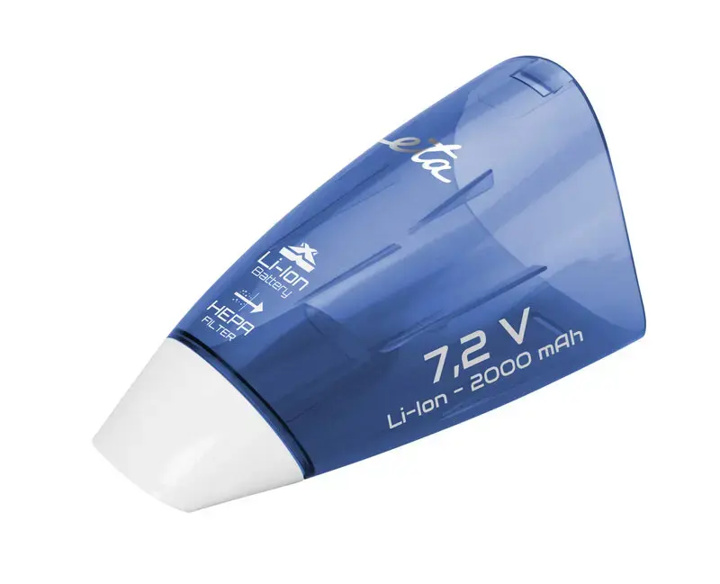 ETA Dulkių siurblys "Verto" ETA144290000 Belaidis darbinis, Rankinis, 7,2 V, Darbo laikas (maks.) 15 min, Baltas/mėlynas